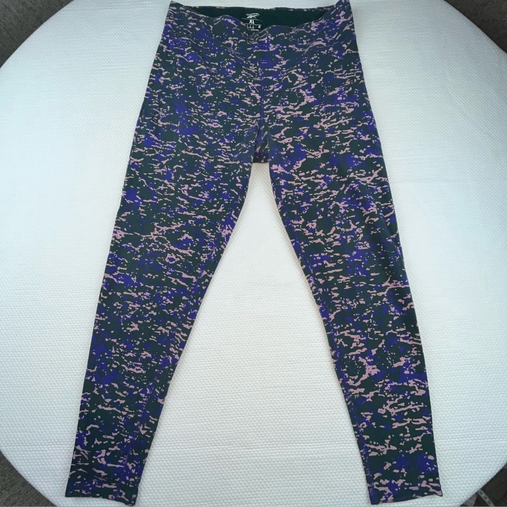 Reebok Green and Purple Leggings